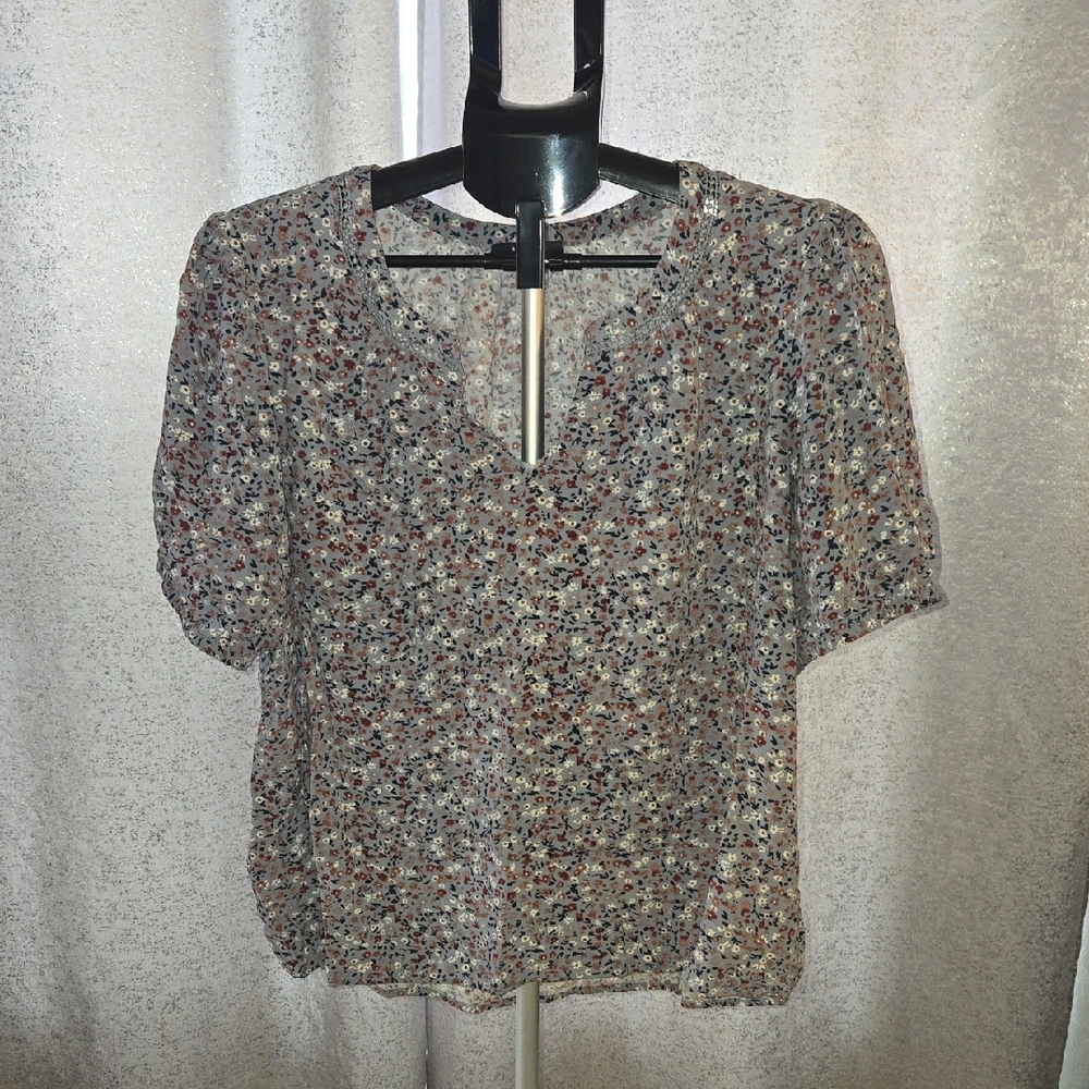 Angels Black and White Patterned Blouse